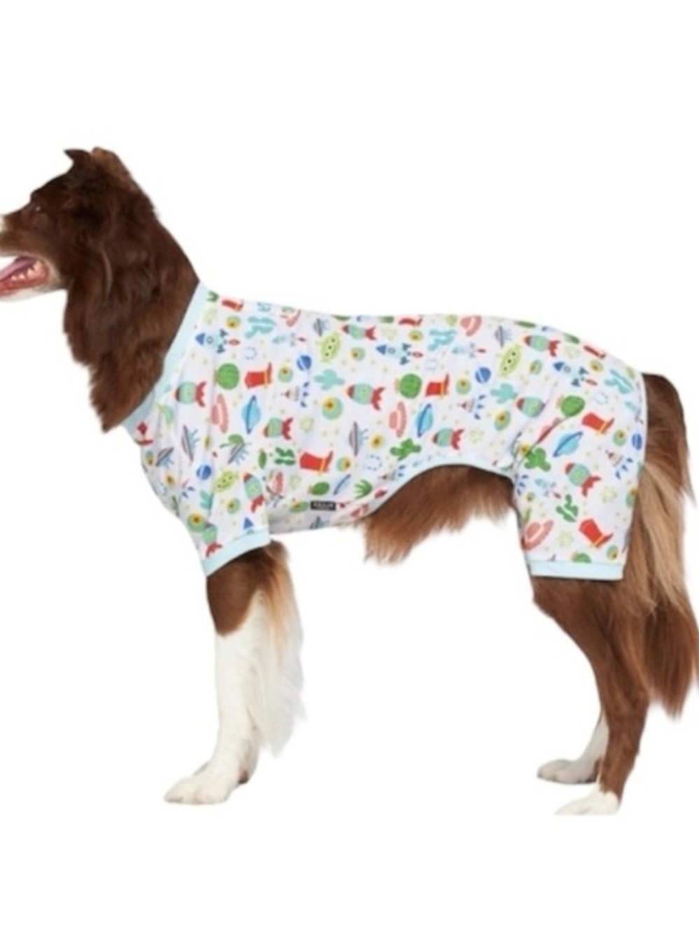 Disney Toy Story Dog Pajama Onesie - White Multi-Color Print